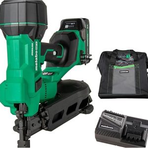 Metabo HPT 18V MultiVolt Brushless Cordless Coil Roofing Nailer Kit